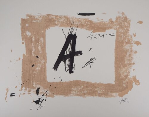 Formules, Errances mathématiques Antoni Tàpies