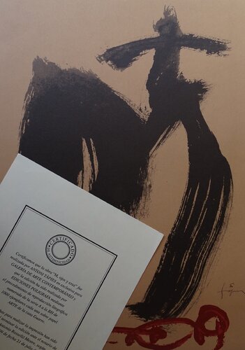 M, Ojos y Cruz by Antoni Tàpies, Print for Sale on Singulart