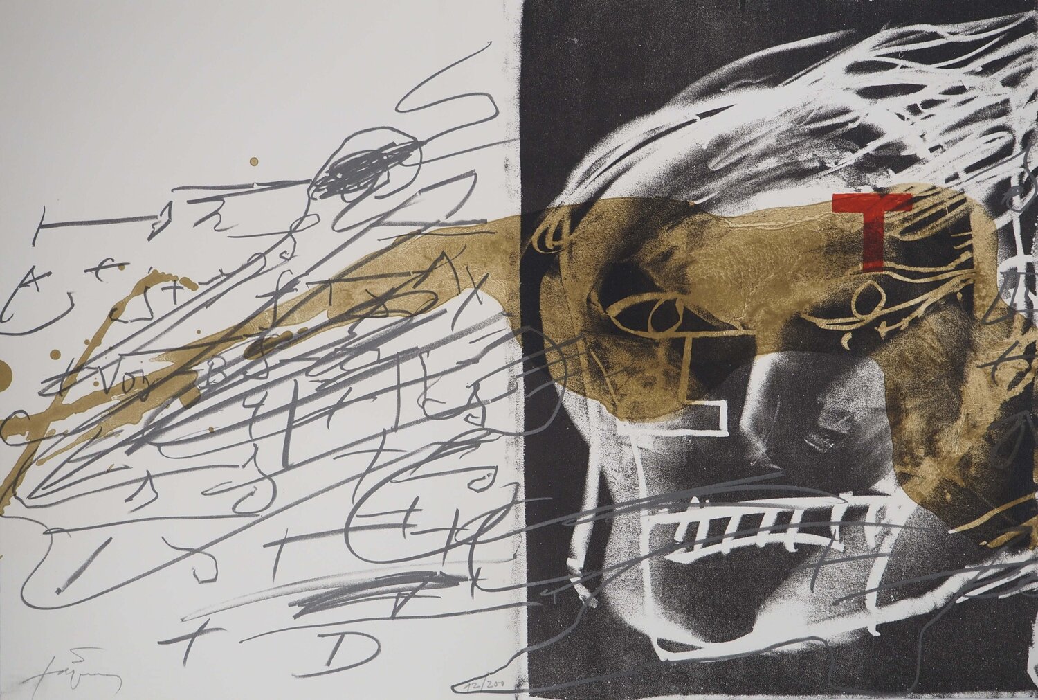 Le Visage  Antoni Tàpies Print for sale
