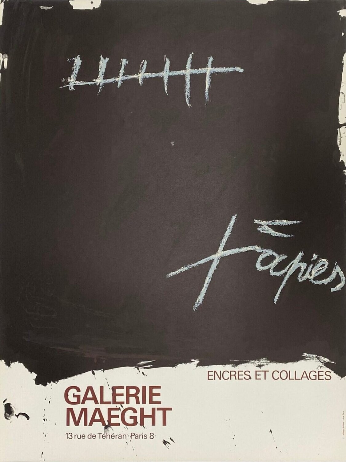 Encre et collages Antoni Tàpies