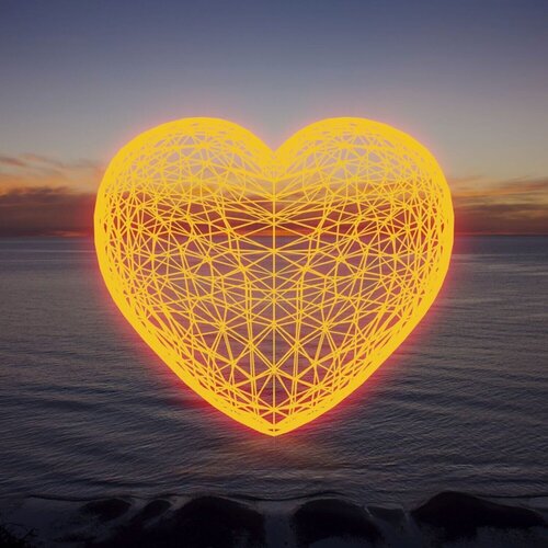 Crypto Heart 2 (Augmented Reality Print) by Jim Thalassoudis, Print for Sale on Singulart