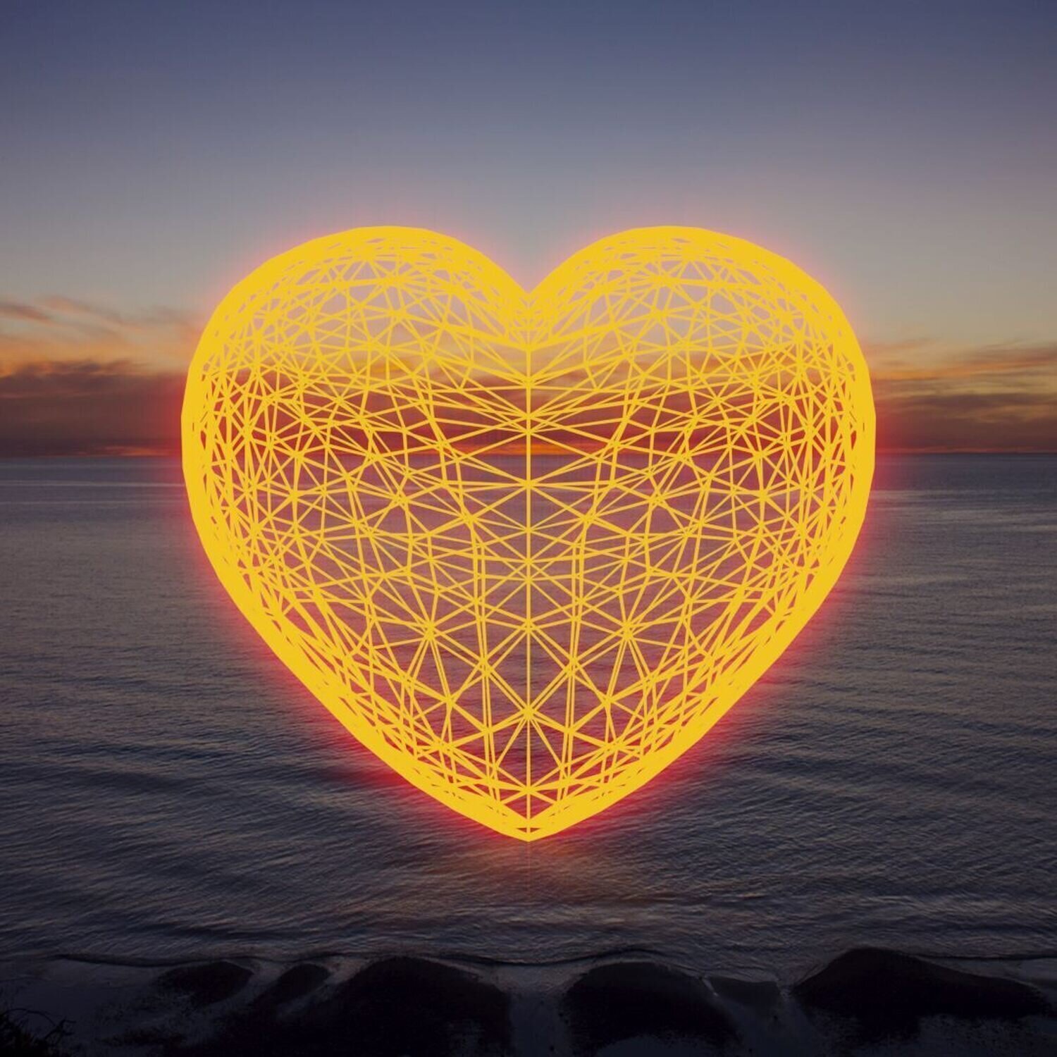 Crypto Heart 2 (Augmented Reality Print) Jim Thalassoudis