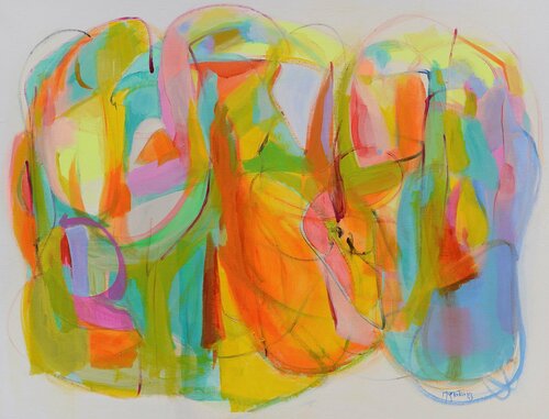 Los jardines de la gratitud II di Gabriela Tolomei, Pittura in vendita su Singulart