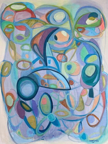 Circulos Ancestrales van Gabriela Tolomei, Schilderij te koop op Singulart