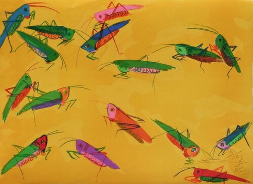 Grasshoppers by Walasse Ting 丁雄泉, Print for Sale on Singulart
