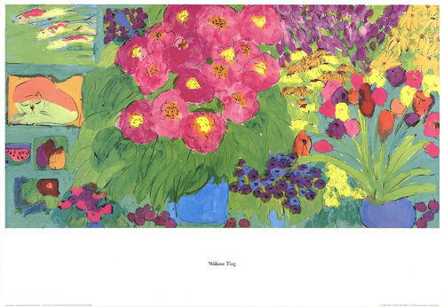 Still-Life with Pink Cat von Walasse Ting 丁雄泉, Druck kaufen auf Singulart