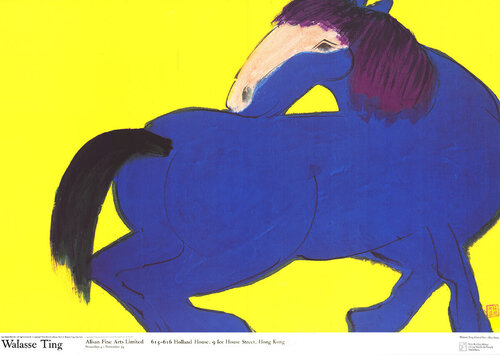 Blue Horse by Walasse Ting 丁雄泉, Print for Sale on Singulart