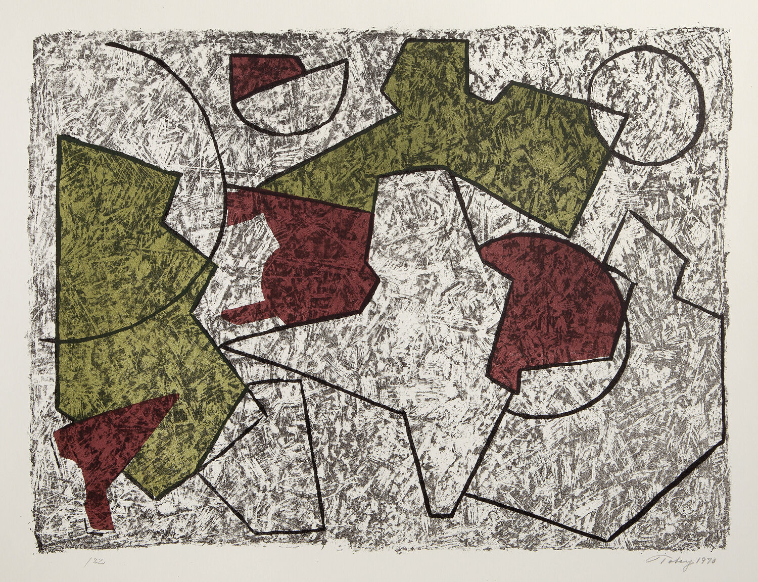 Geometric Composition Mark Tobey