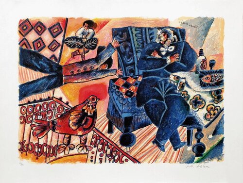 Un Chant d'Exil et de Lumière : Séjours secrets von Theo Tobiasse, Druck kaufen auf Singulart