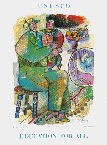 Expo 86 - Unesco Education for all von Theo Tobiasse, Druck kaufen auf Singulart