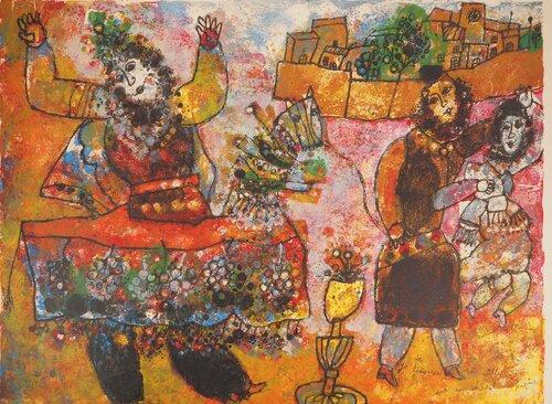 Le clown de la ville von Theo Tobiasse, Druck kaufen auf Singulart