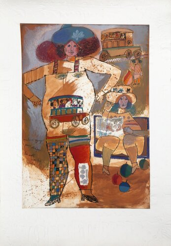 Couler Voyage pour Attaper von Theo Tobiasse, Druck kaufen auf Singulart