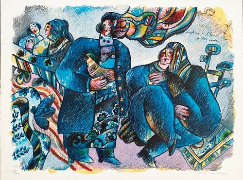 Peuple né à l'heure de son exode by Theo Tobiasse, Print for Sale on Singulart
