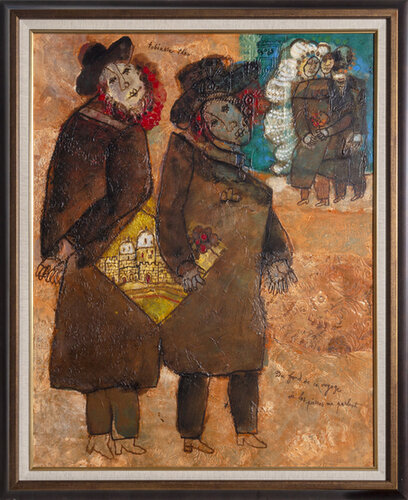 Du Fond de Ce Voyage ou Les Pierres Me Parlent par Theo Tobiasse, Peinture en vente sur Singulart