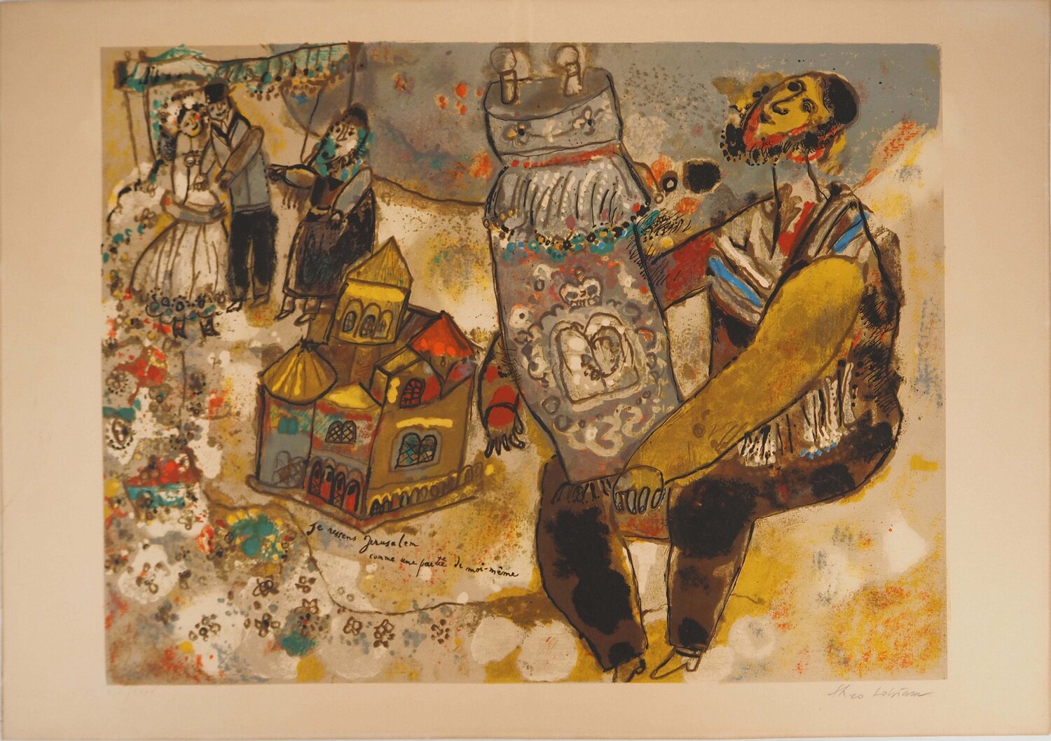 Le mariage Theo Tobiasse Print for sale