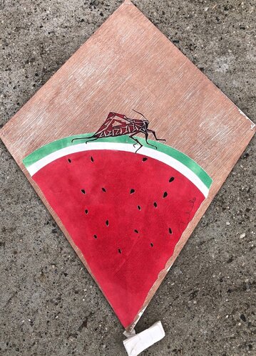 Sandia con saltamontes VI van Francisco Toledo, Schilderij te koop op Singulart