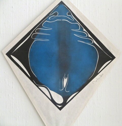 Manta en azul van Francisco Toledo, Werk op papier te koop op Singulart