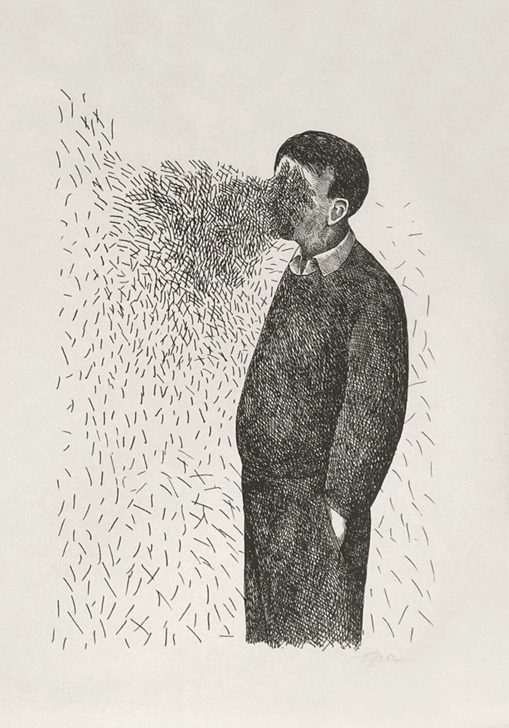 Le vent Roland Topor Stampa in vendita