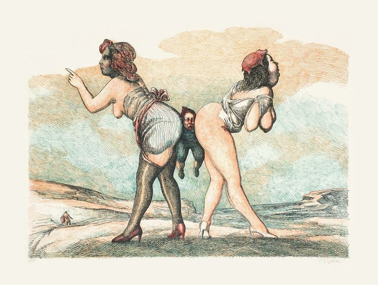 Enfantillage Roland Topor Druck zu verkaufen