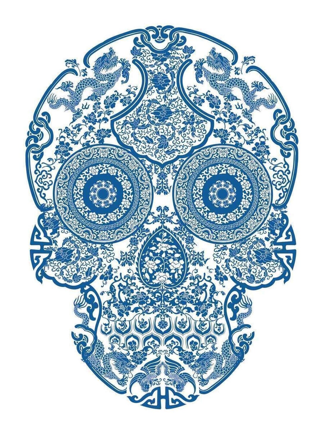 Porcelain Skull Jacky Tsai Stampa in vendita