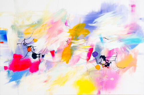 Flight course for beginners 2 van Franko Tencic, Schilderij te koop op Singulart