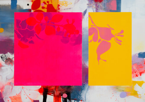 Two stories and a sub-story van Franko Tencic, Schilderij te koop op Singulart