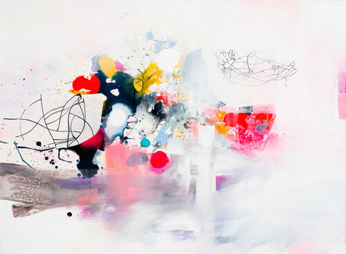 The cat sleeps, the plant grow van Franko Tencic, Schilderij te koop op Singulart