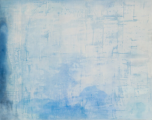 The jeans pattern under a microscope or maybe dense atmosphere of Neptune, or maybe something else von Franko Tencic, Malerei kaufen auf Singulart