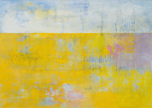 From the cycle "Transience", Untitled yellow von Franko Tencic, Malerei kaufen auf Singulart