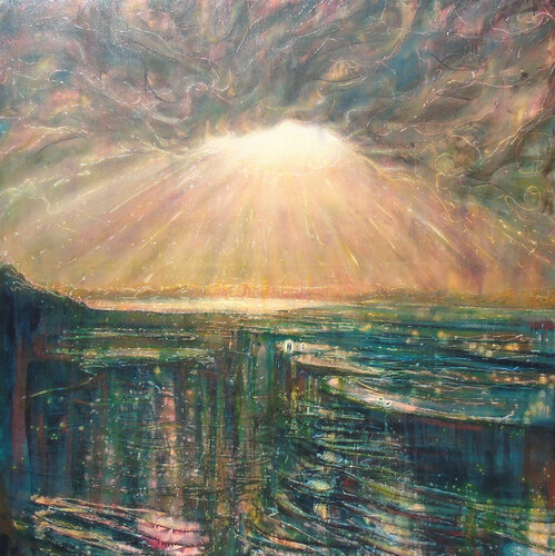 Light Scatter IV: Sunburst by Kate Williamson, Painting for Sale on Singulart
