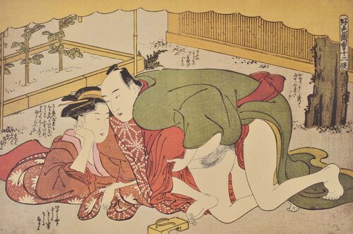 Amour au jardi van Kitagawa Utamaro, Afdruk te koop op Singulart