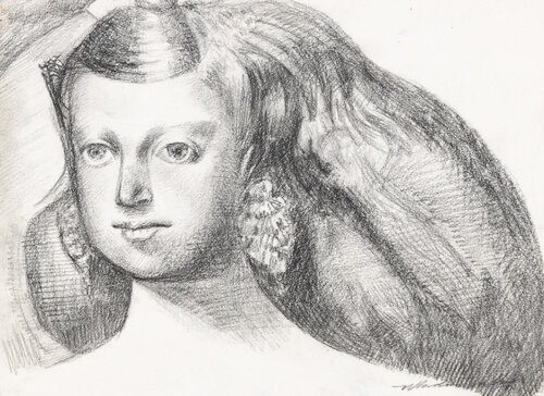 Retrato de una Niña  par Manolo Valdés, Œuvre sur papier en vente sur Singulart