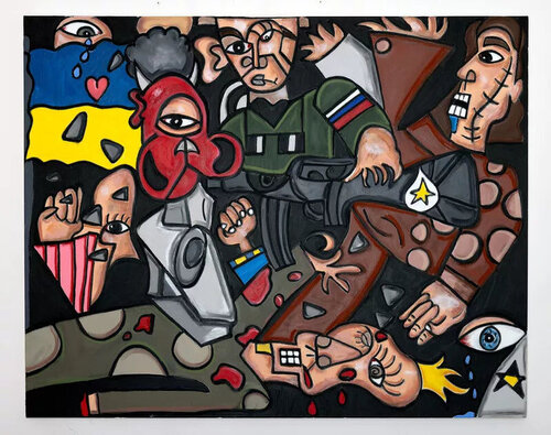 Invasion of Ukraine von Andres Valencia, Druck kaufen auf Singulart