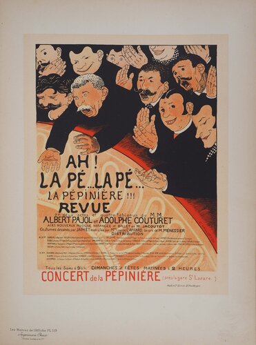 L’Agitation (Pépinière), Lithographie signée by Félix Vallotton, 版画 for Sale on Singulart