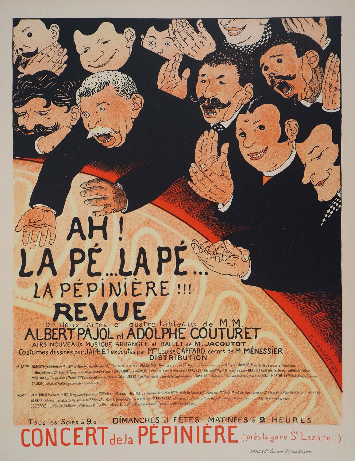 L'Agitation (Pépinière) Félix Vallotton Druck zu verkaufen