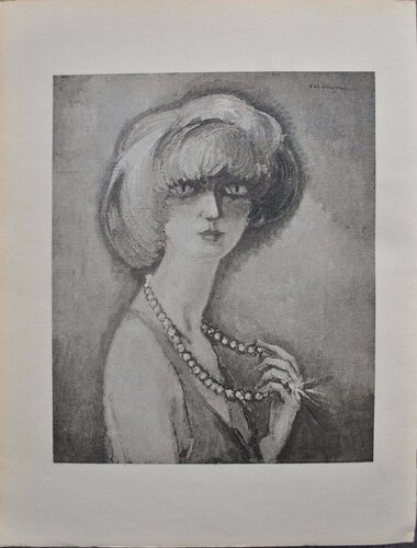 Jolie jeune femme au collier von Kees van Dongen, Druck kaufen auf Singulart