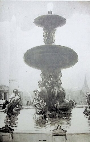 Place de la Concorde by Kees van Dongen, 인쇄 for Sale on Singulart
