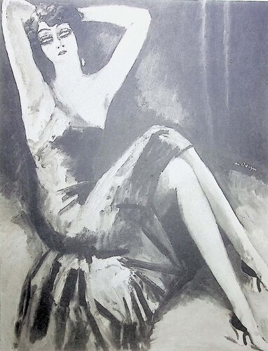 Jeune femme aux longues jambes van Kees van Dongen, Afdruk te koop op Singulart