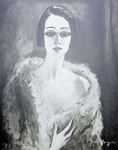 Femme au manteau de fourrure par Kees van Dongen, Édition en vente sur Singulart