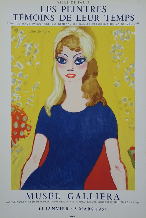 Brigitte BARDOT, Lithographie Kees van Dongen