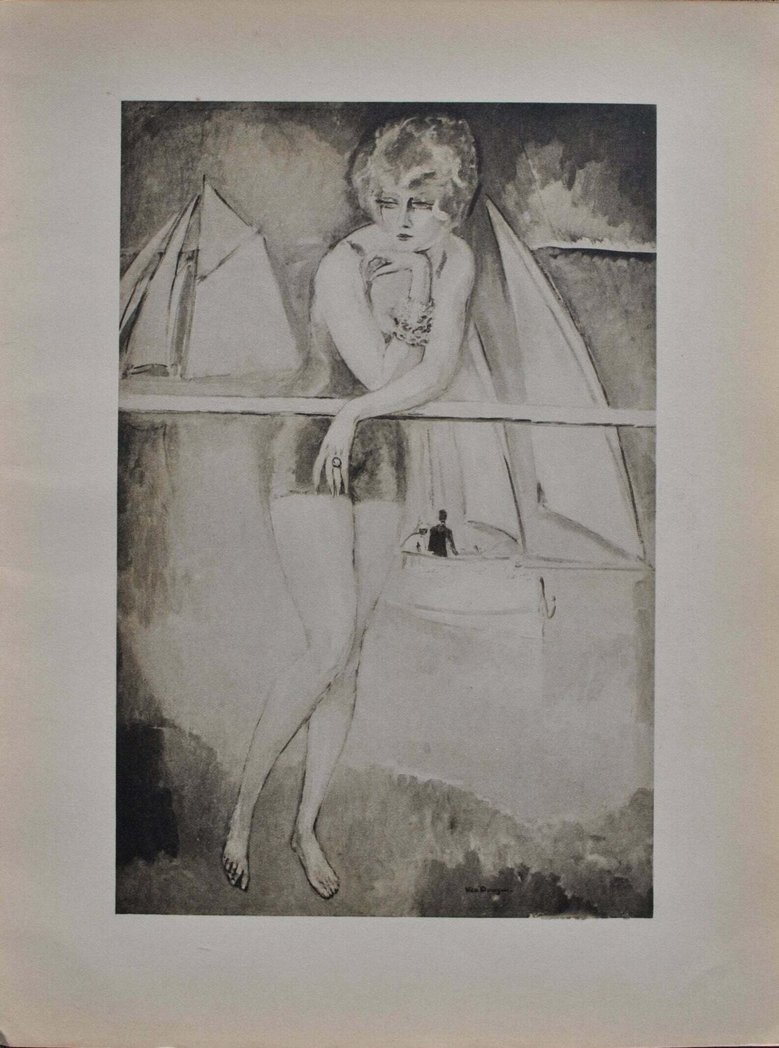Vacances à Saint Tropez Kees van Dongen Print for sale