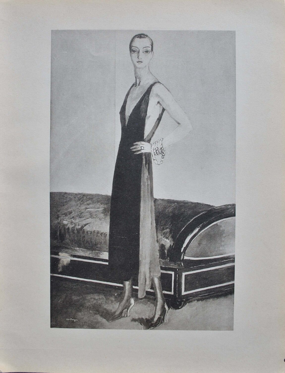 Elégante élancée Kees van Dongen Print for sale