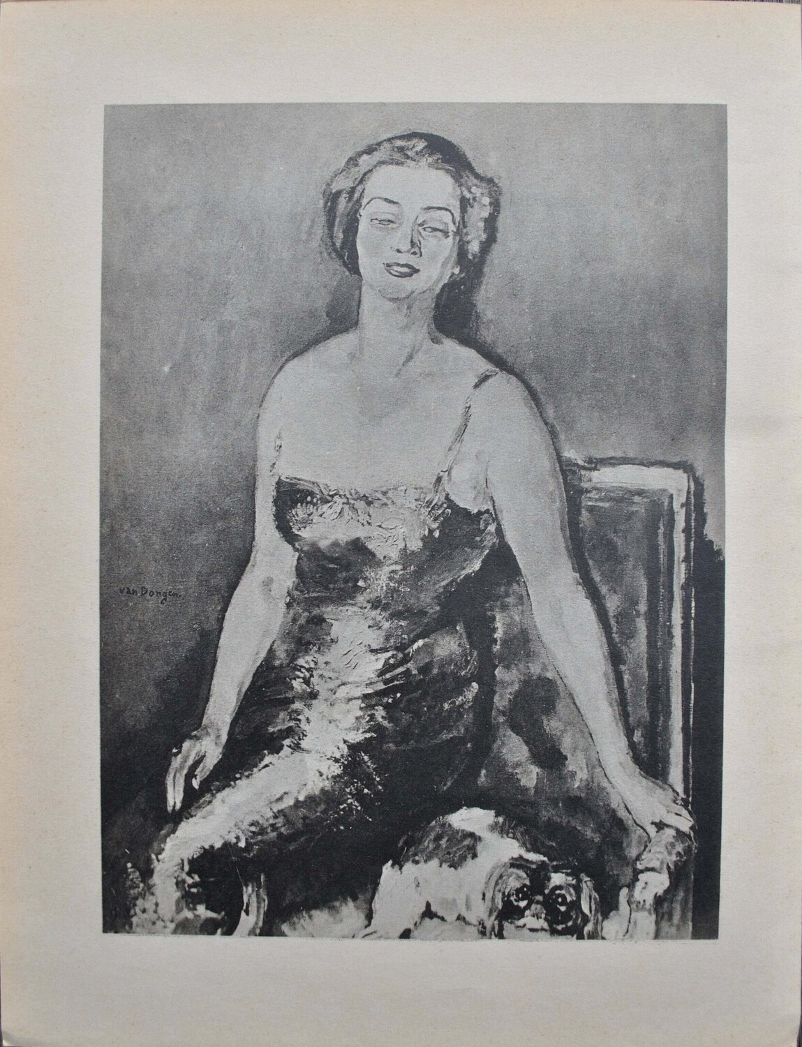 Elégante en tenue de soirée Kees van Dongen Druck zu verkaufen