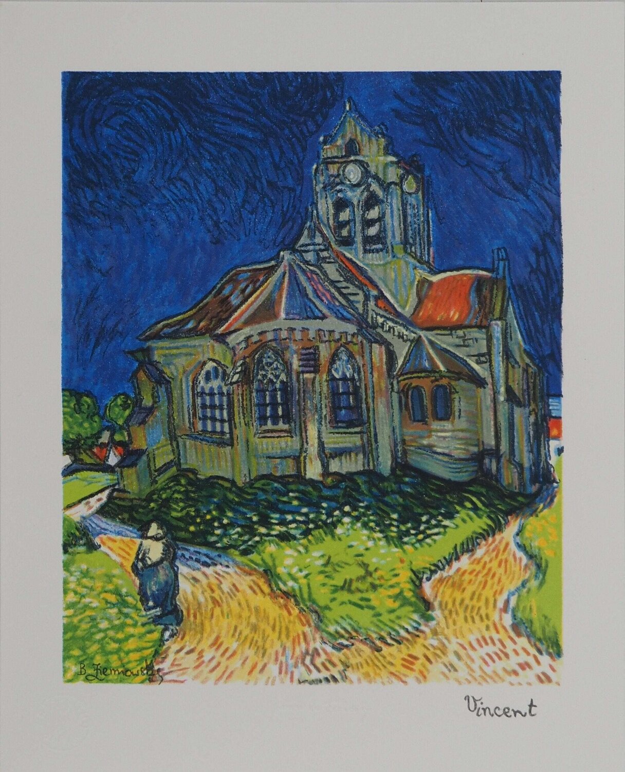 L'Eglise d'Auvers-sur-Oise Vincent van Gogh Stampa in vendita