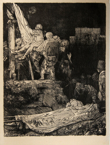 La Descente de Croix Aux Flambeaux (B280) de Rembrandt van Rijn, Impresión a la venta en Singulart