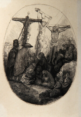 Jesus en Croix Entre Deux Larrons (B79) by Rembrandt van Rijn, Print for Sale on Singulart