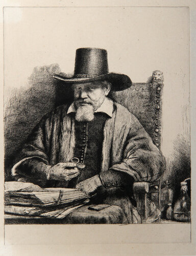Portrait du Docteur Petrus Van Tol (B284) by Rembrandt van Rijn, 版畫 for Sale on Singulart
