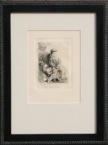 Jacob Caressing Benjamin van Rembrandt van Rijn, Afdruk te koop op Singulart