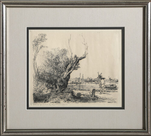 Vue d’Omval pres d’Amsterdam (B209) di Rembrandt van Rijn, Stampa in vendita su Singulart
