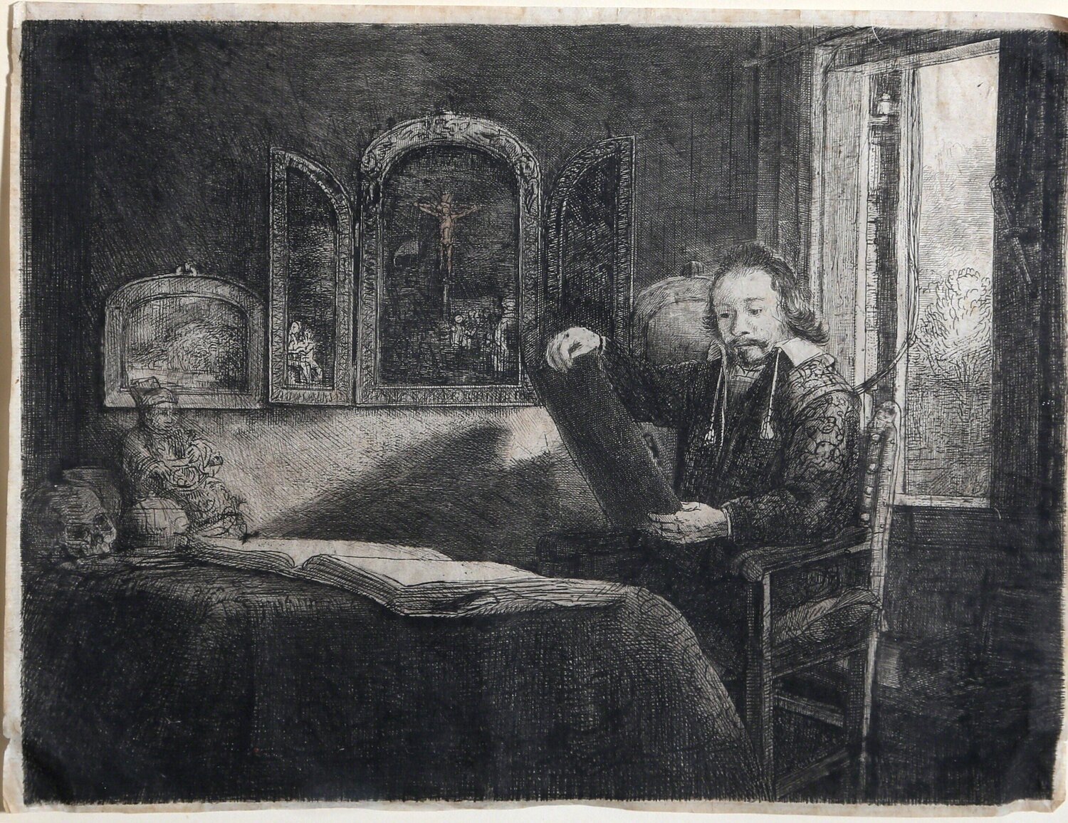 Abraham Francen, Apothecary Rembrandt van Rijn Stampa in vendita